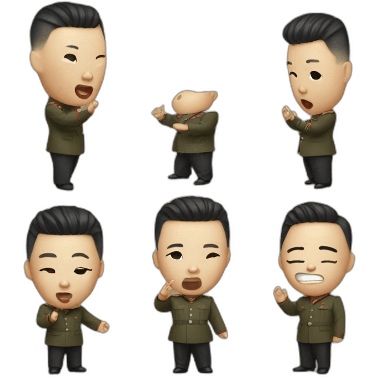 Kim Jong Un qui chante emoji