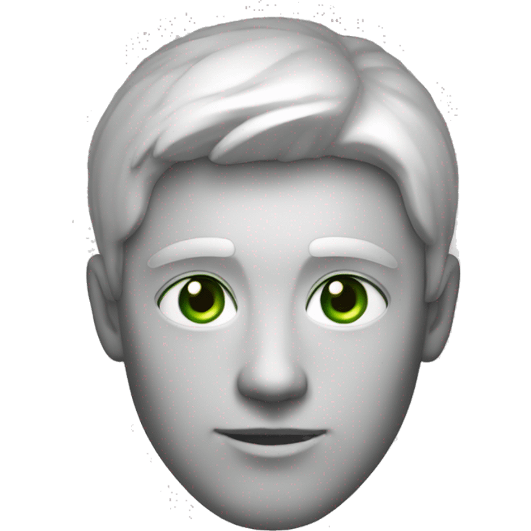 homme blanc yeux vert et cheveux noirs emoji