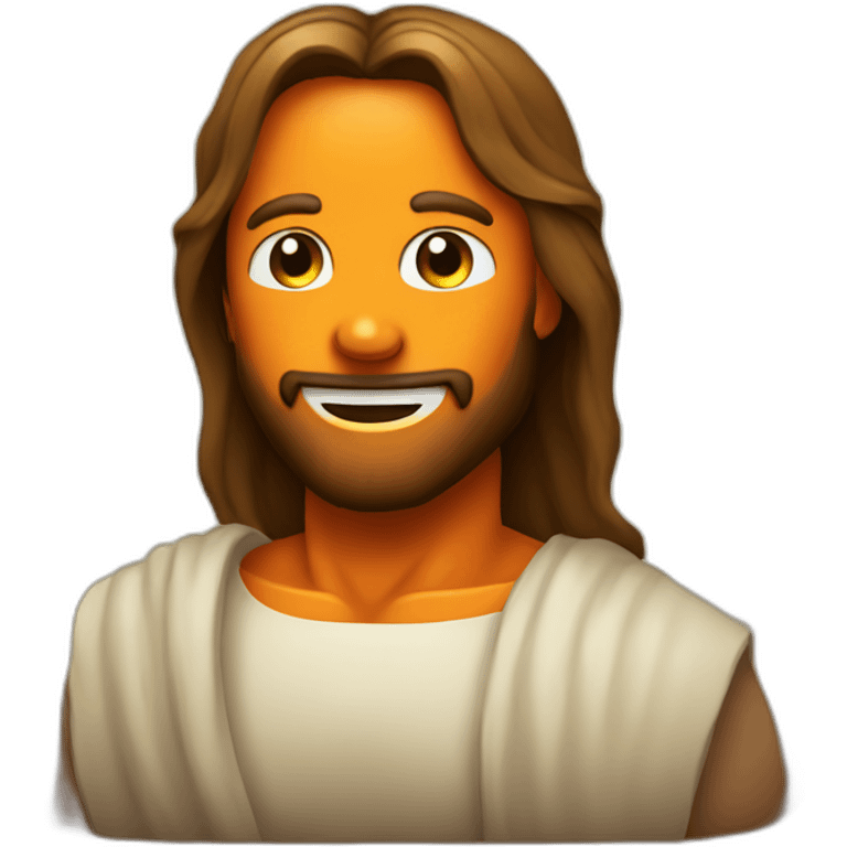 Jesus Christ as Jack o lantern emoji