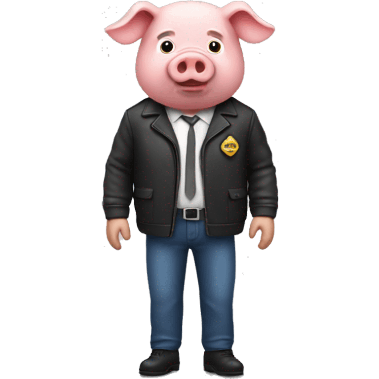 Pig taxi driver  emoji