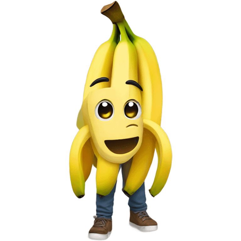 Banana with a beanie  emoji