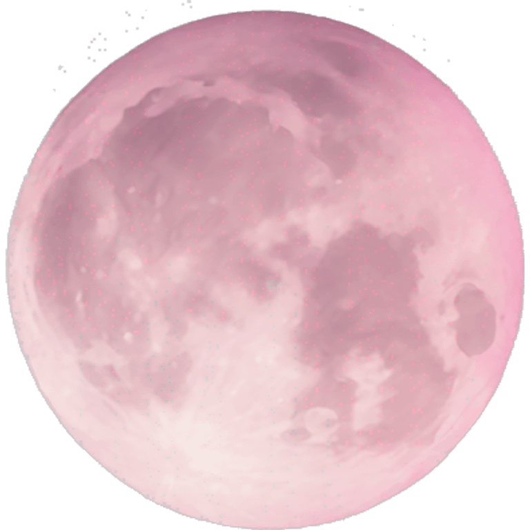 pastel pink moon emoji