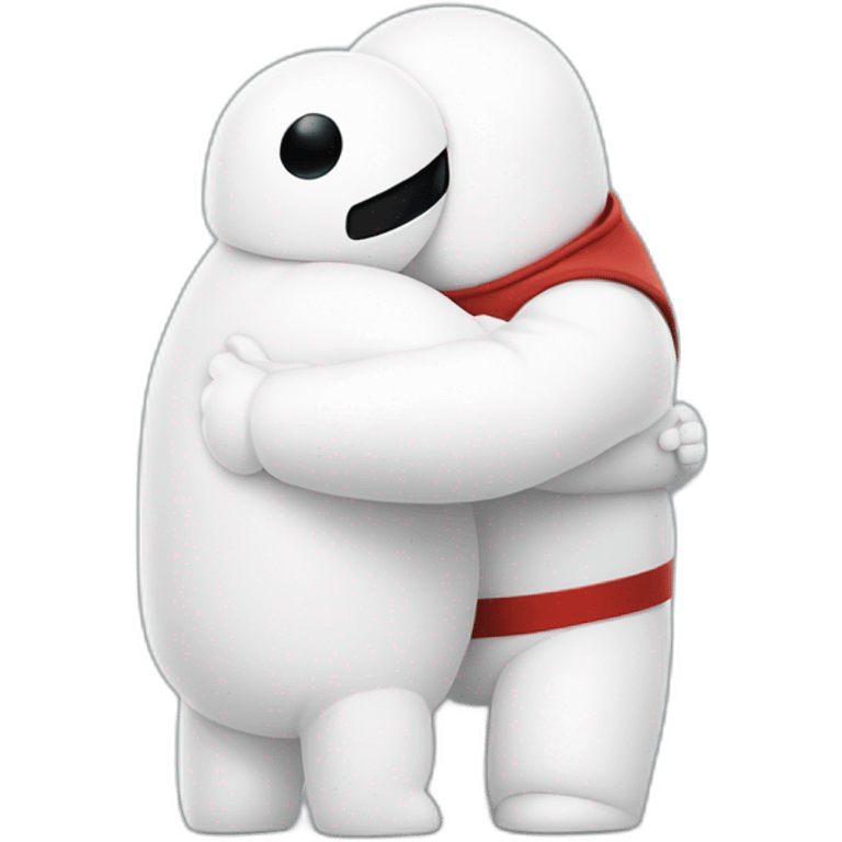 Baymax hugging hero emoji