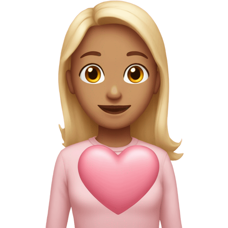 Pastel pink valentine emoji