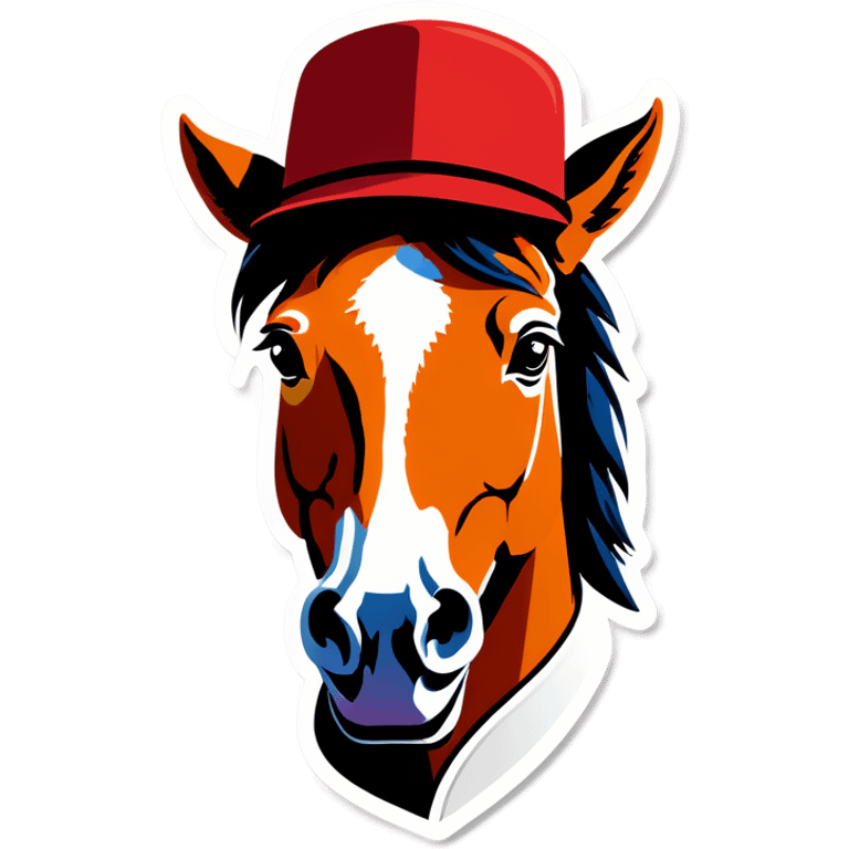 horse with hat emoji