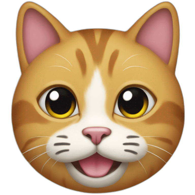 a cat's face in a gaot emoji