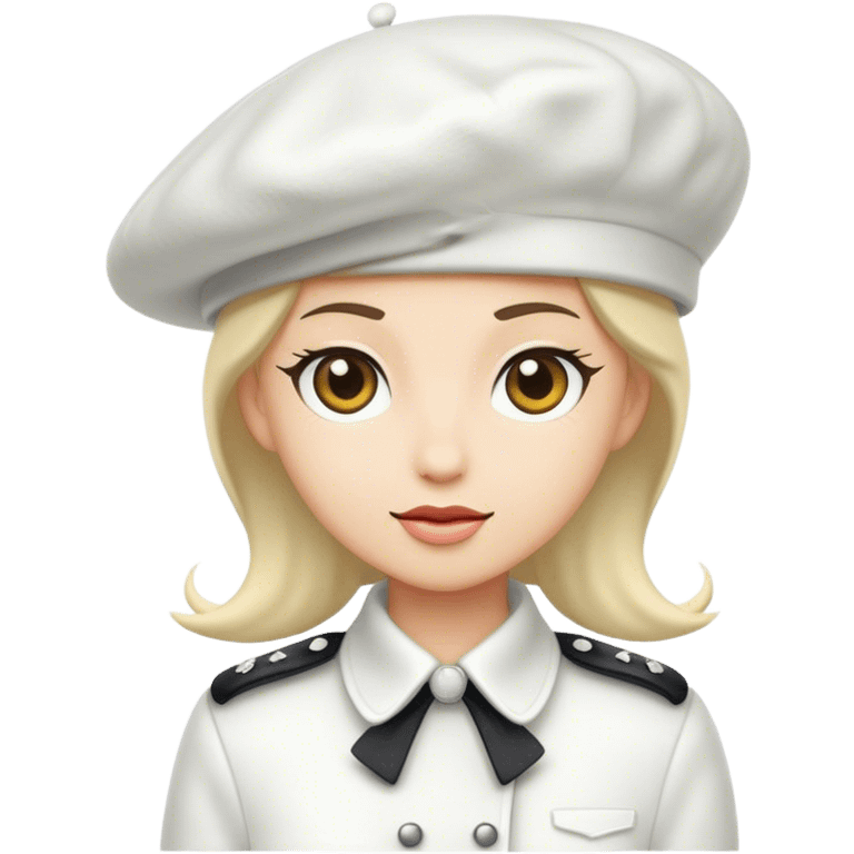 white beret without human emoji