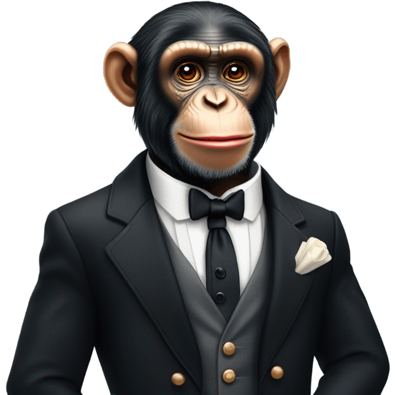 Chimpanzee butler red lipstick  emoji