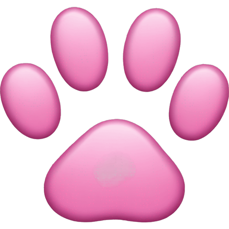 pink dog paws emoji