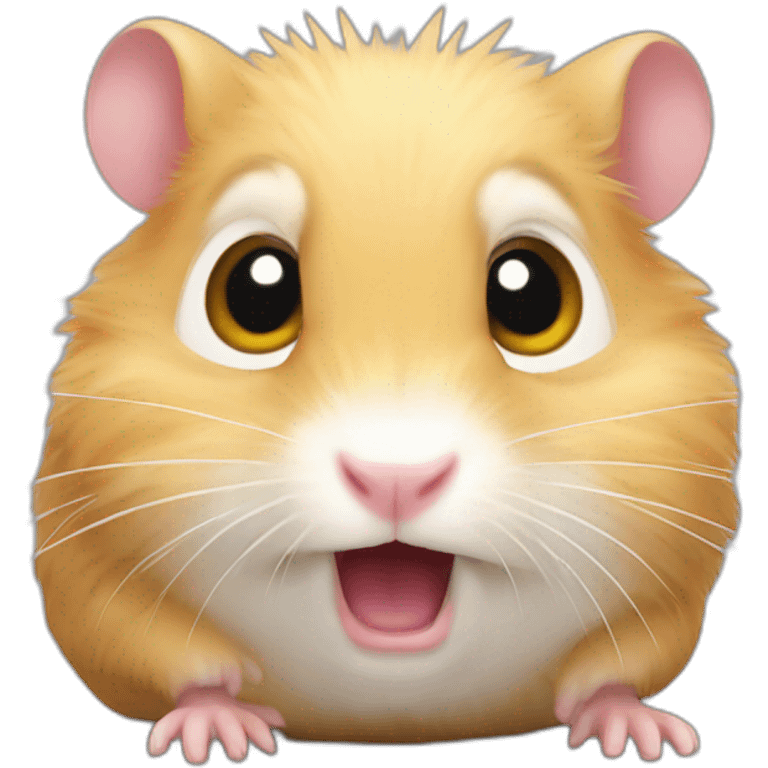 hamster is terrified emoji