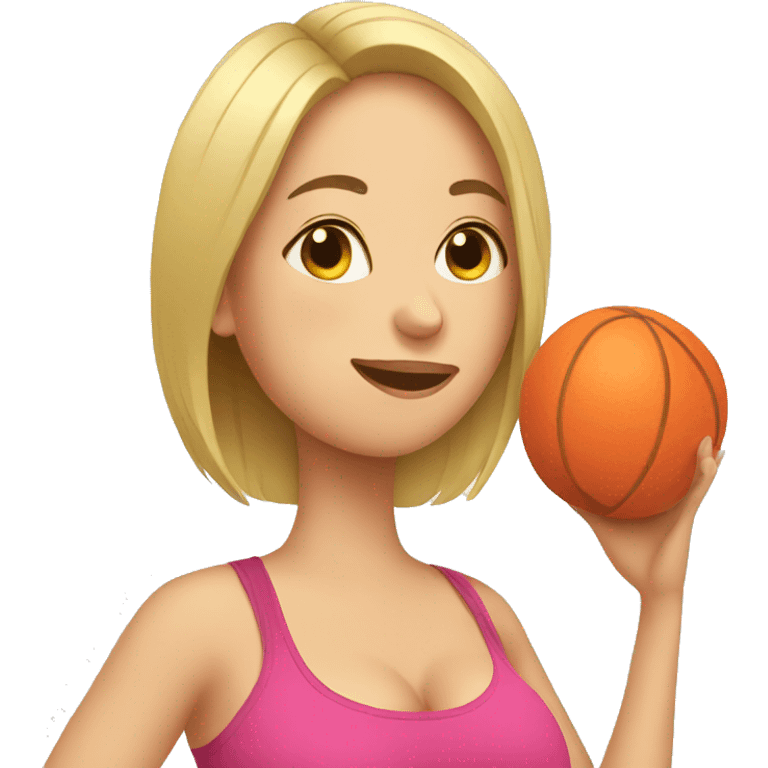 pregnant doing fitness emoji