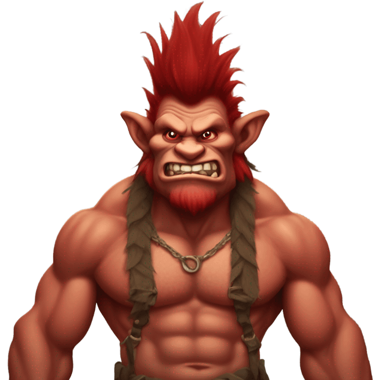 Red troll emoji