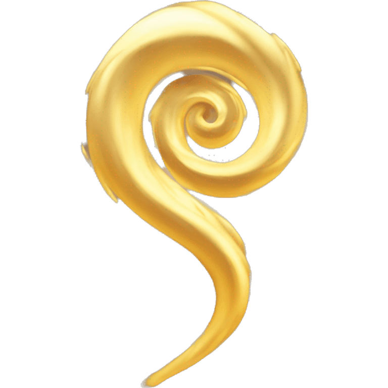 Golden light swirl tornado emoji