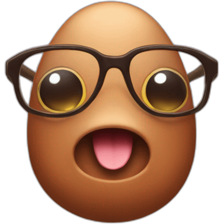 diglet with glasses emoji