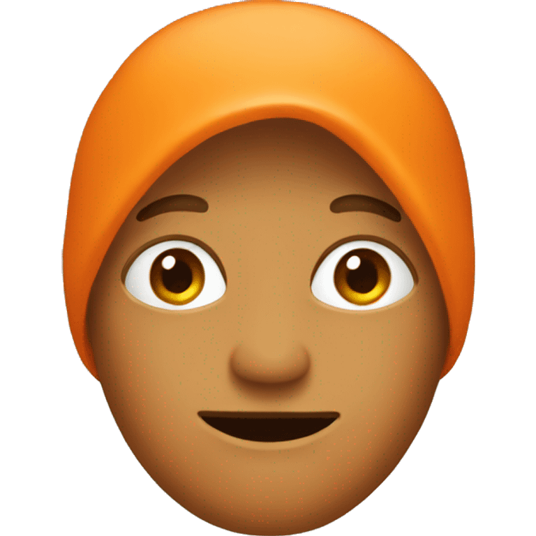 ORANGE WITHOUT FACE emoji