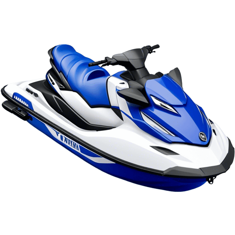 Jet Ski - Yamaha EX Deluxe (Model Year: 2022) (Iconic colour: Blue and white) emoji