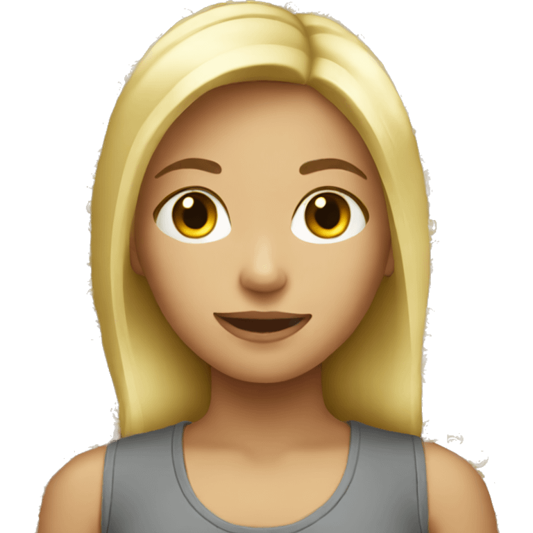 Ash blond girl  emoji