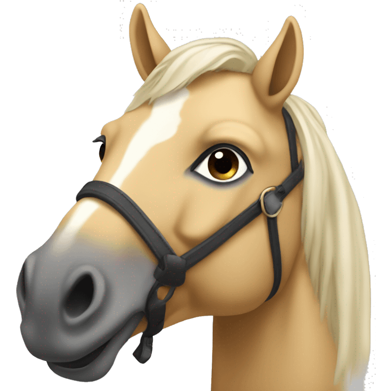 Cheval beige qui se cabre emoji