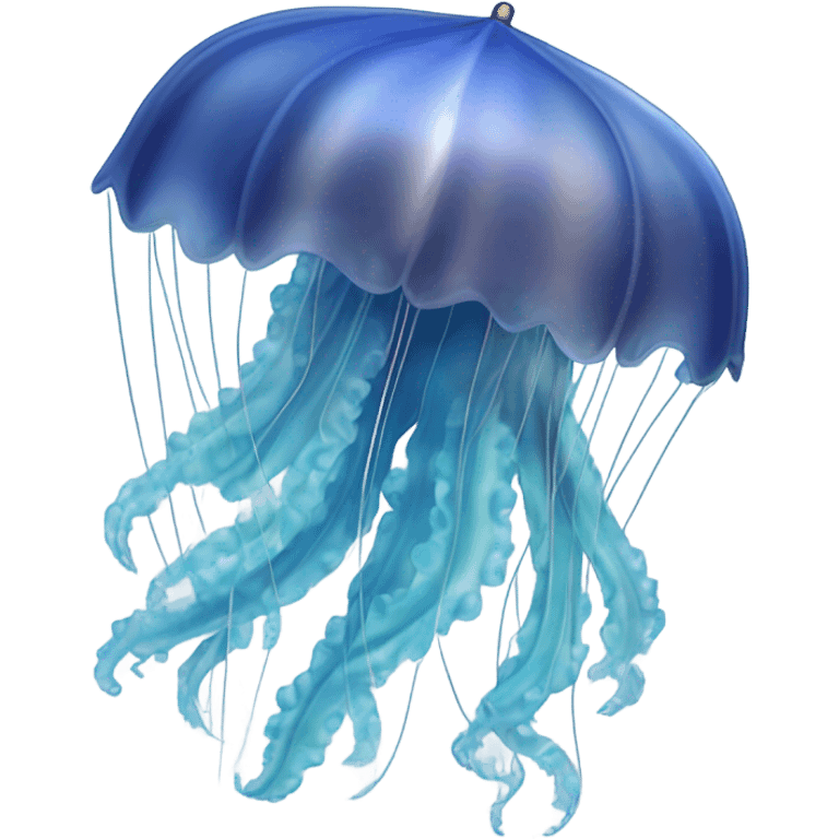 Blue jellyfish emoji