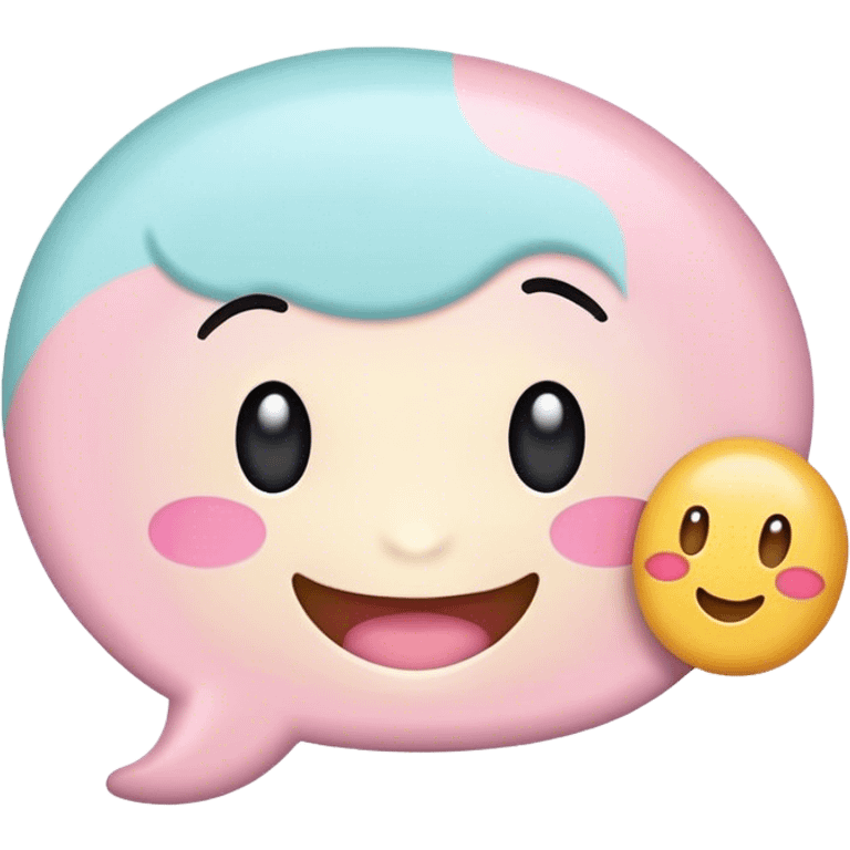 pastel sign say "hello" emoji