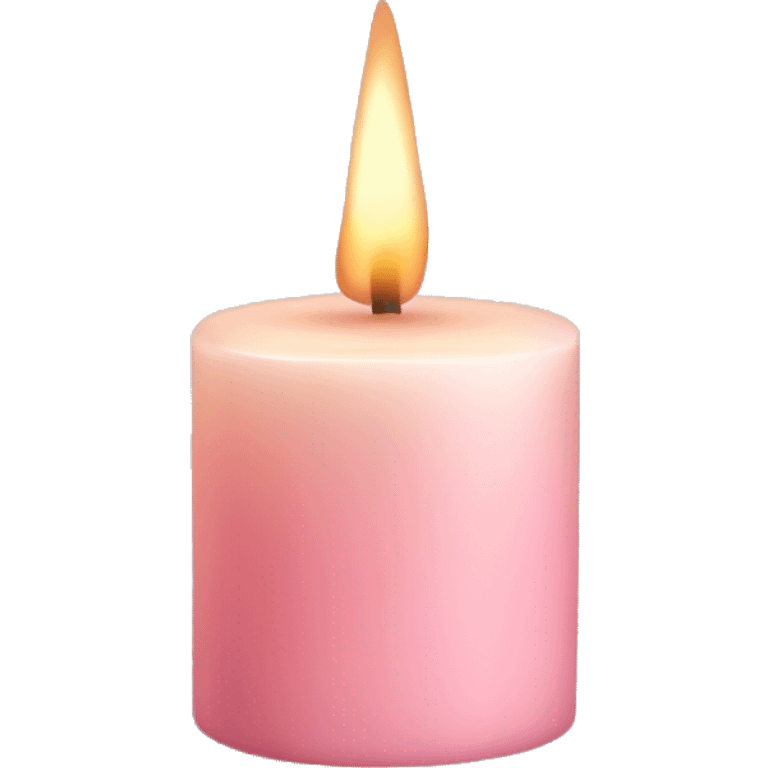 Light pink fall candle emoji