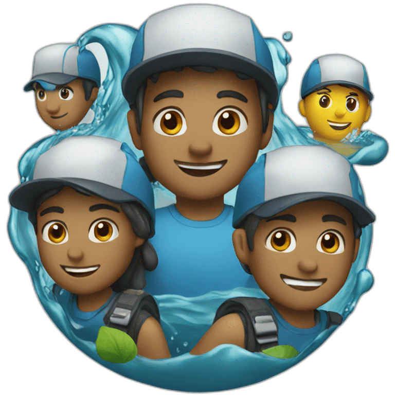 water flow team emoji