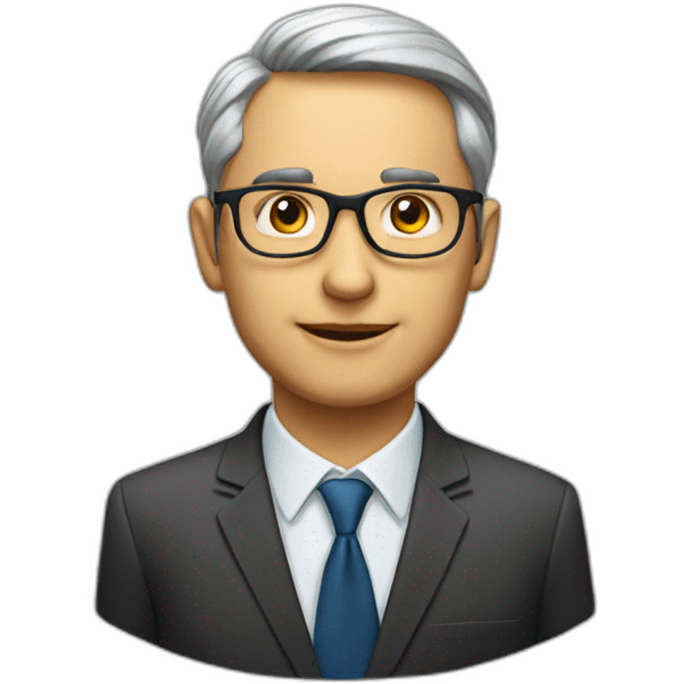 male economist with glasses emoji