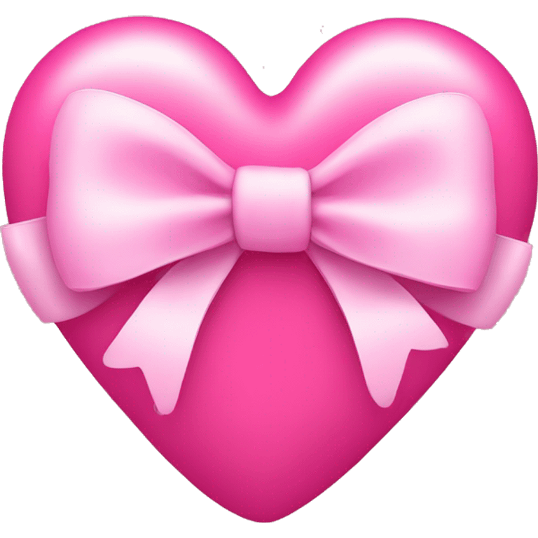 pink heart with bow in it  emoji