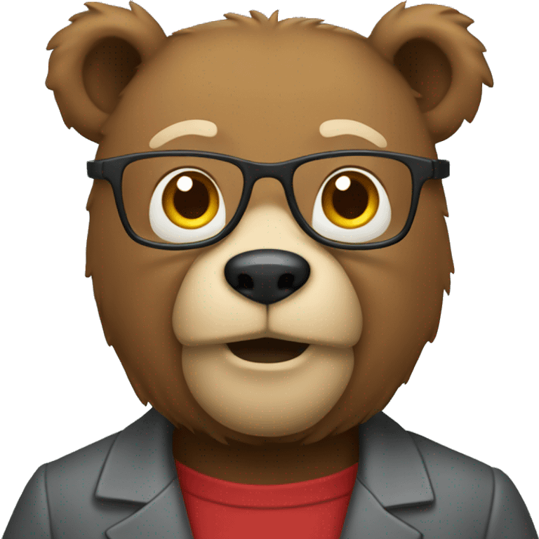 University professor Bear emoji