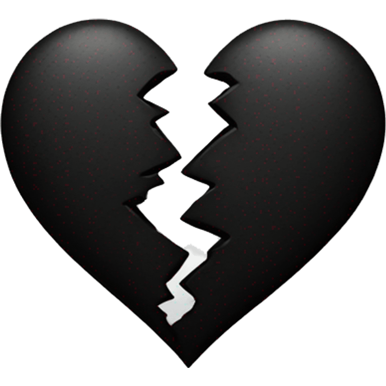 Black broken heart emoji