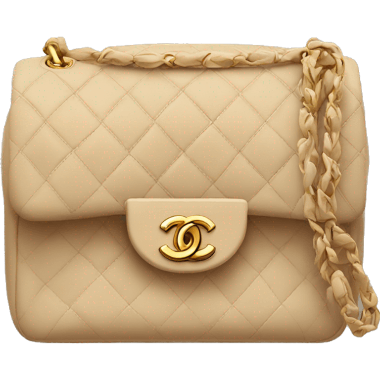 Beige chanel bag emoji