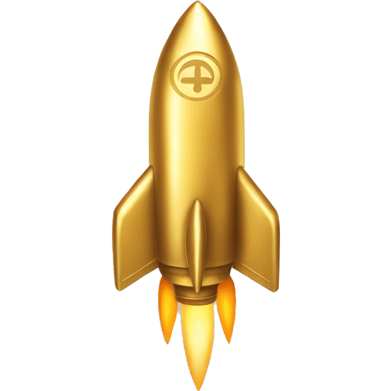 gold coin rocket emoji