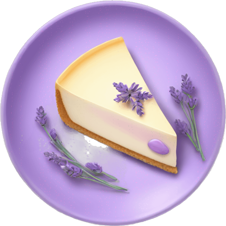 lavender cheesecake emoji