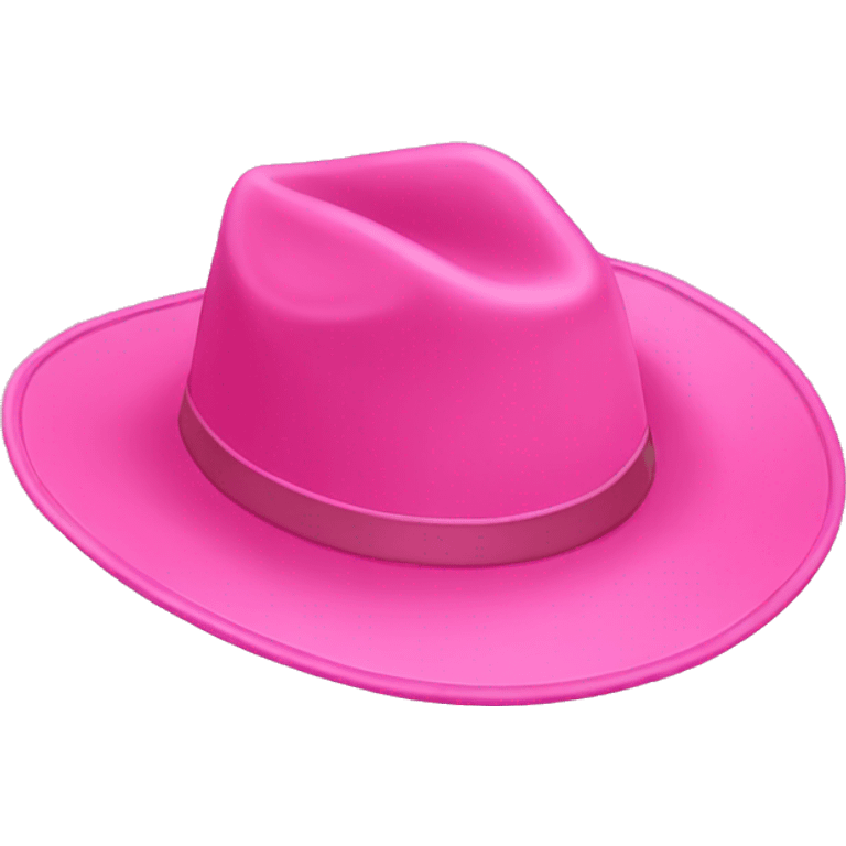 pink country hat emoji