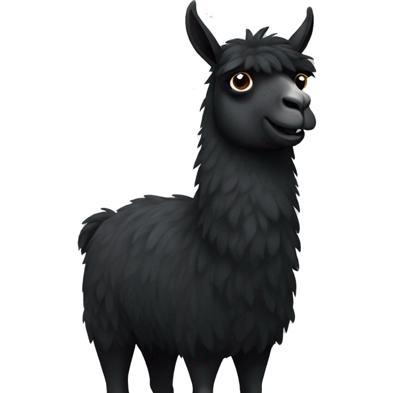 black llama emoji