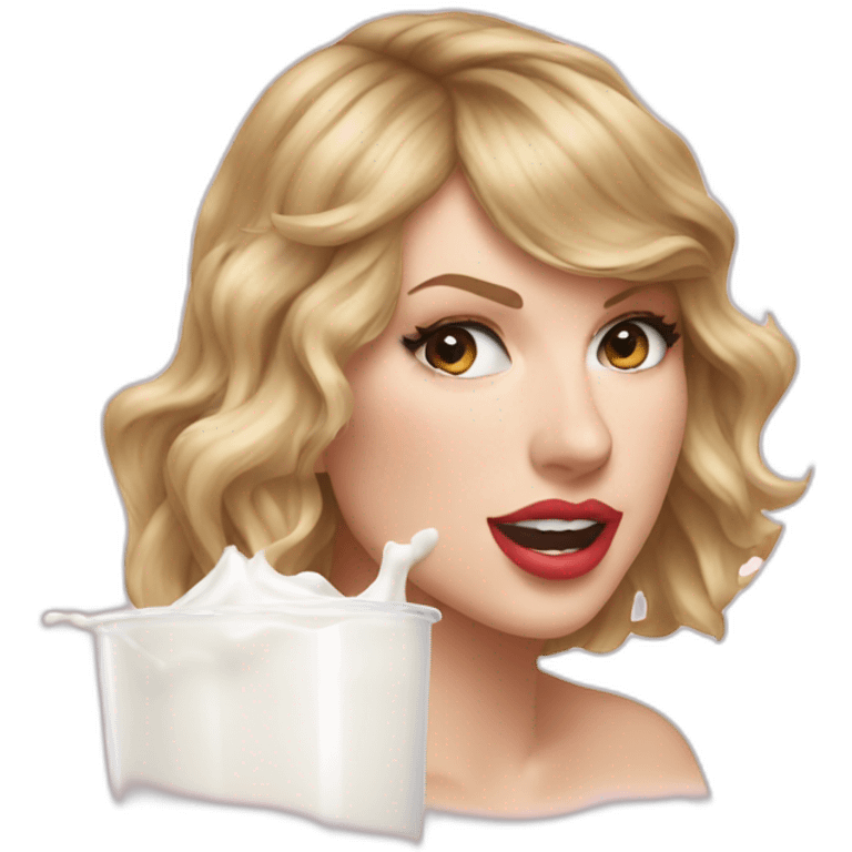 taylor-swift-milk-on-face emoji