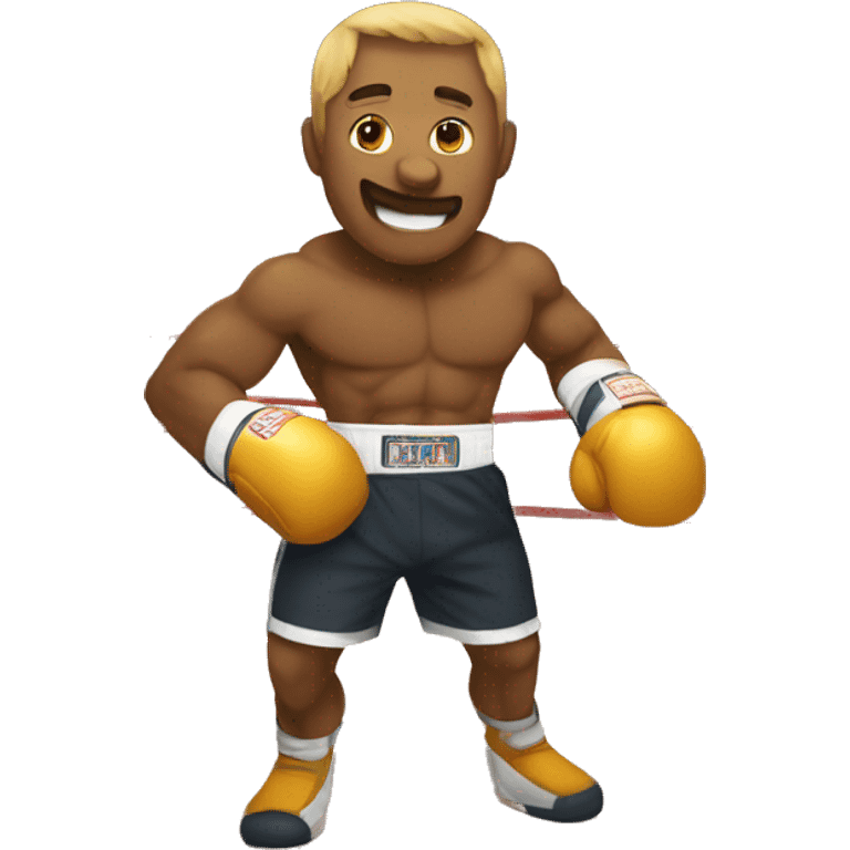 Boxeador con equipo  emoji