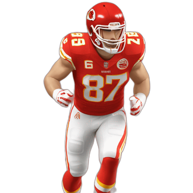 travis kelce in jersey number 87 emoji