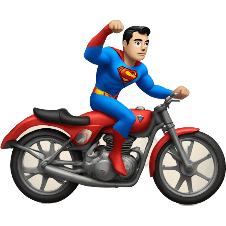 Superman on a bike  emoji