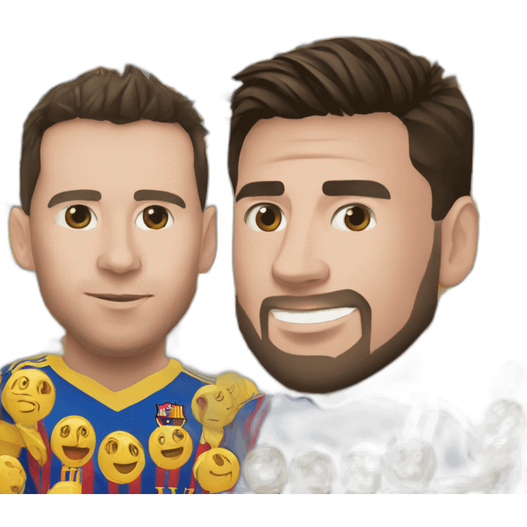 Messi et Ronaldo emoji