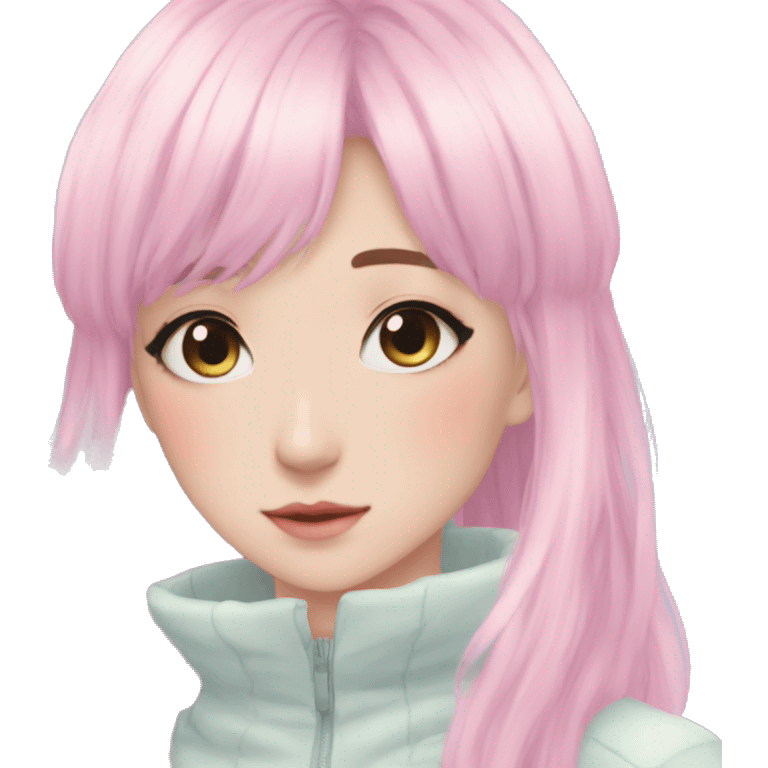 Gorgeous Beautiful Pretty Anime-Pastel-Girl aesthetic emoji