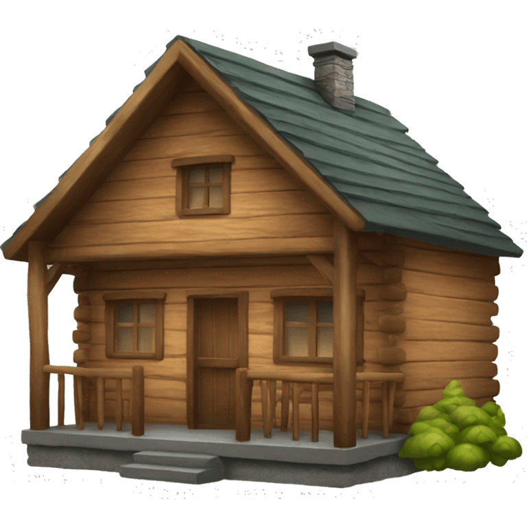 wood cabin emoji