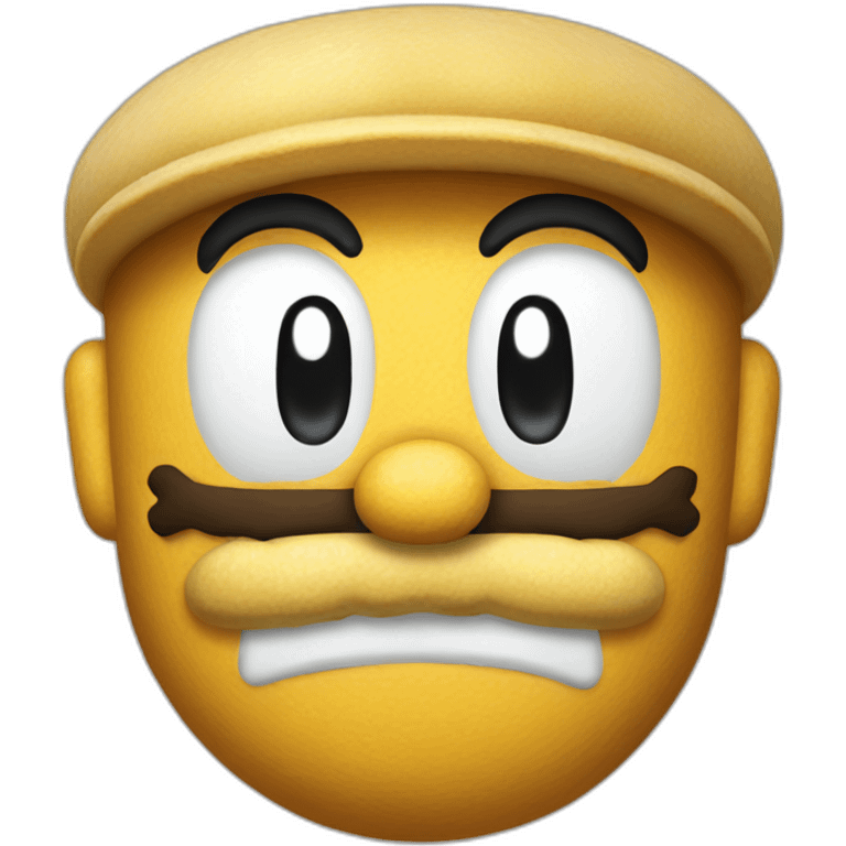 Chip disguised as Mario emoji