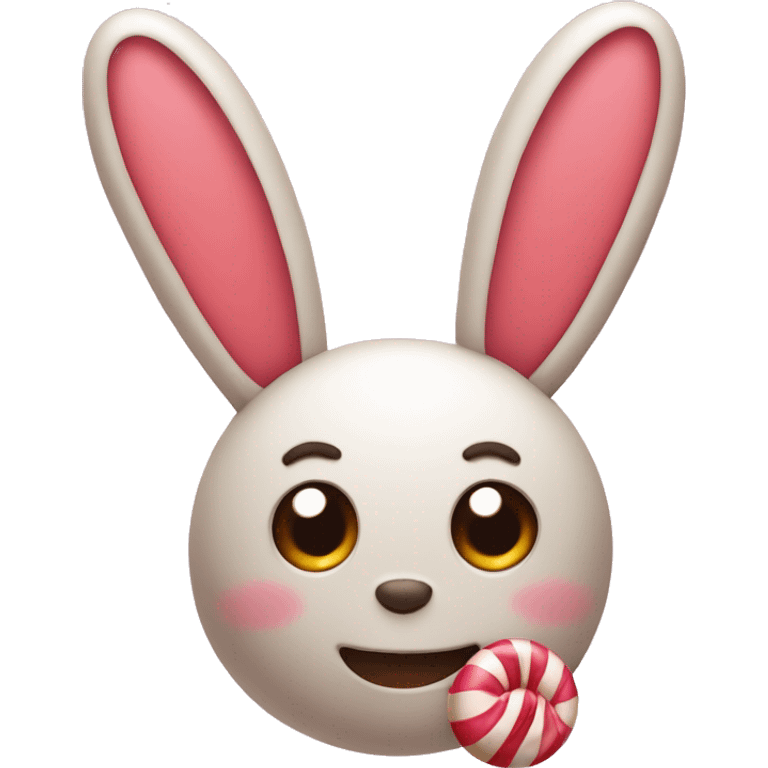 Candy with rabit emoji