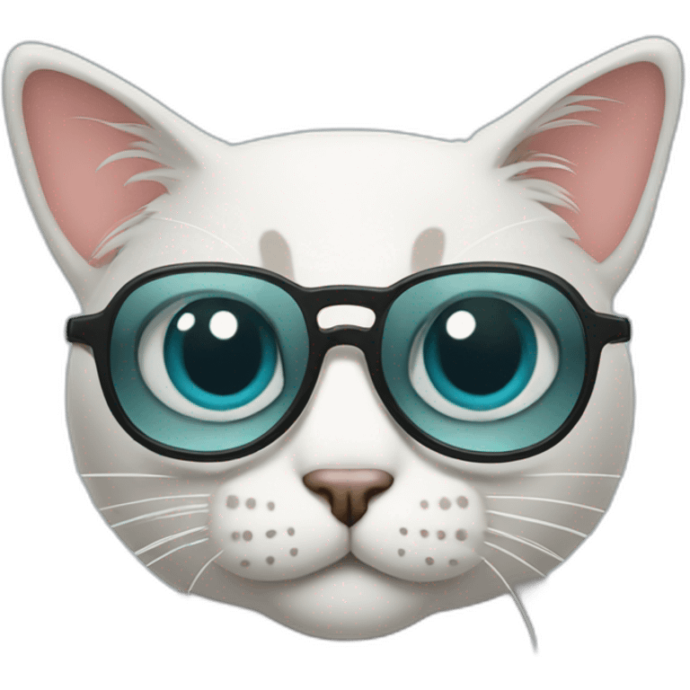 cat with glasse emoji