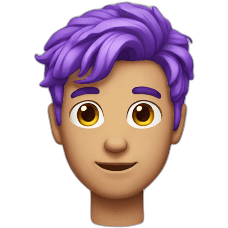 guy with purple hair emoji