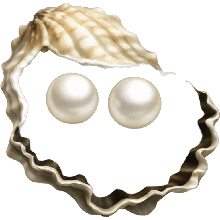 Oyster with pearl emoji