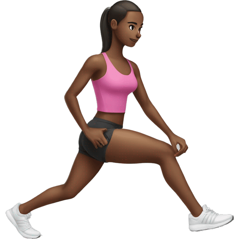 girl legs workout emoji