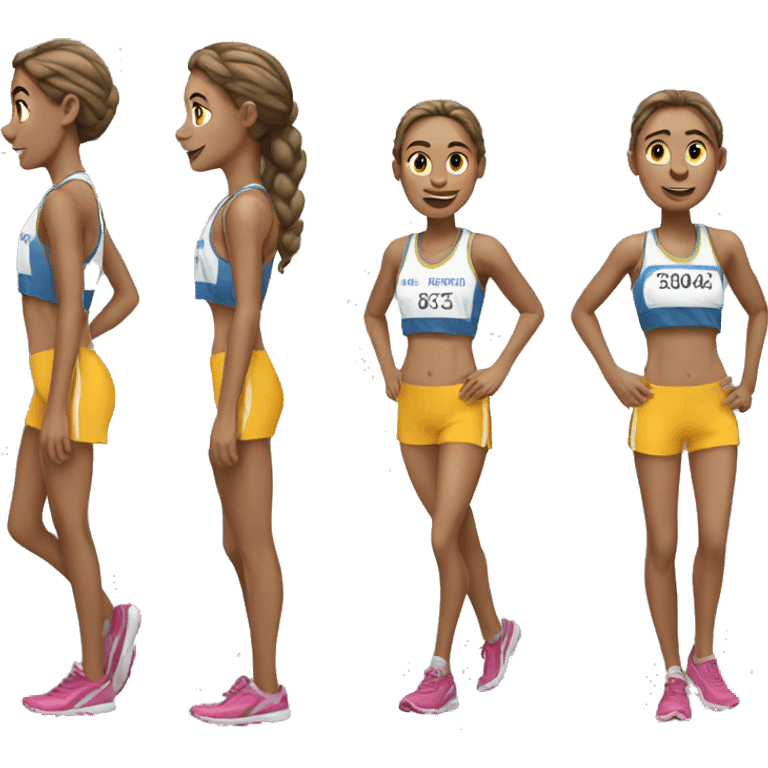 female cross country runner emoji