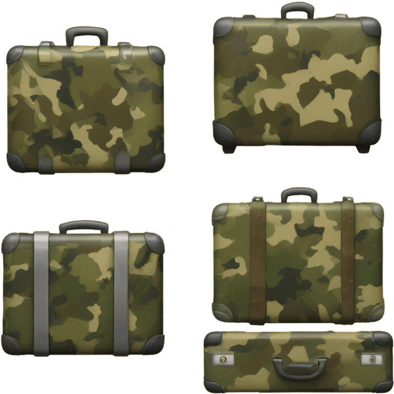 Suitcases at war emoji